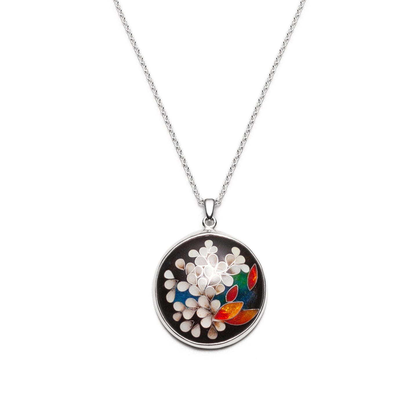 Autumn Harvest Cloisonné Pendant