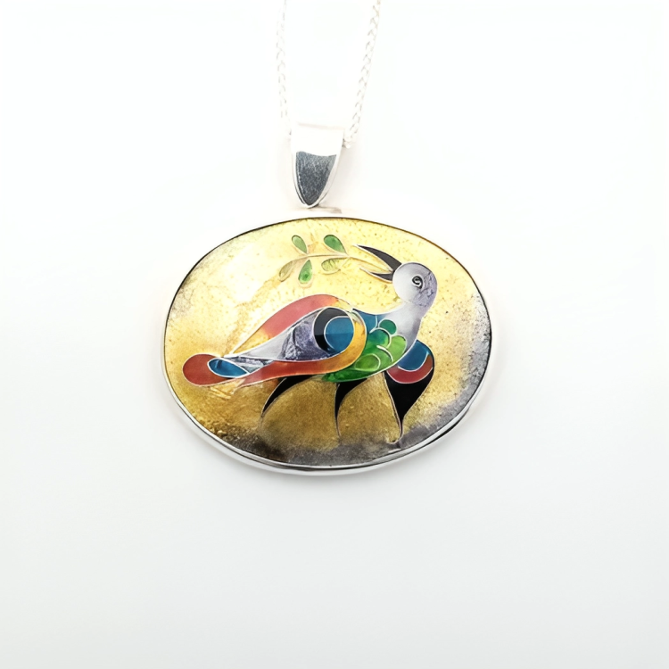 Bird with olive branch