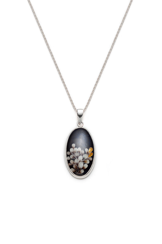 Fall petals pendant (black)