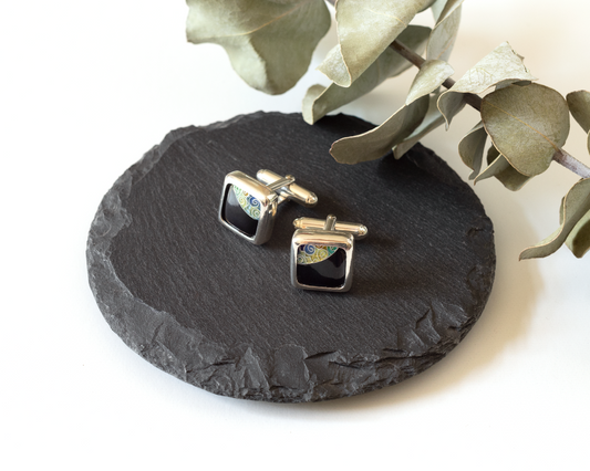 Silver cufflinks